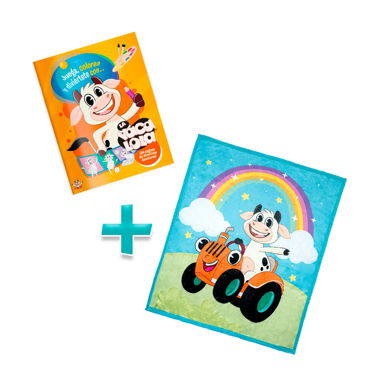 Cobija La Vaca Lola Tractor Libro La Vaca Lola juega, colorea y diviértete