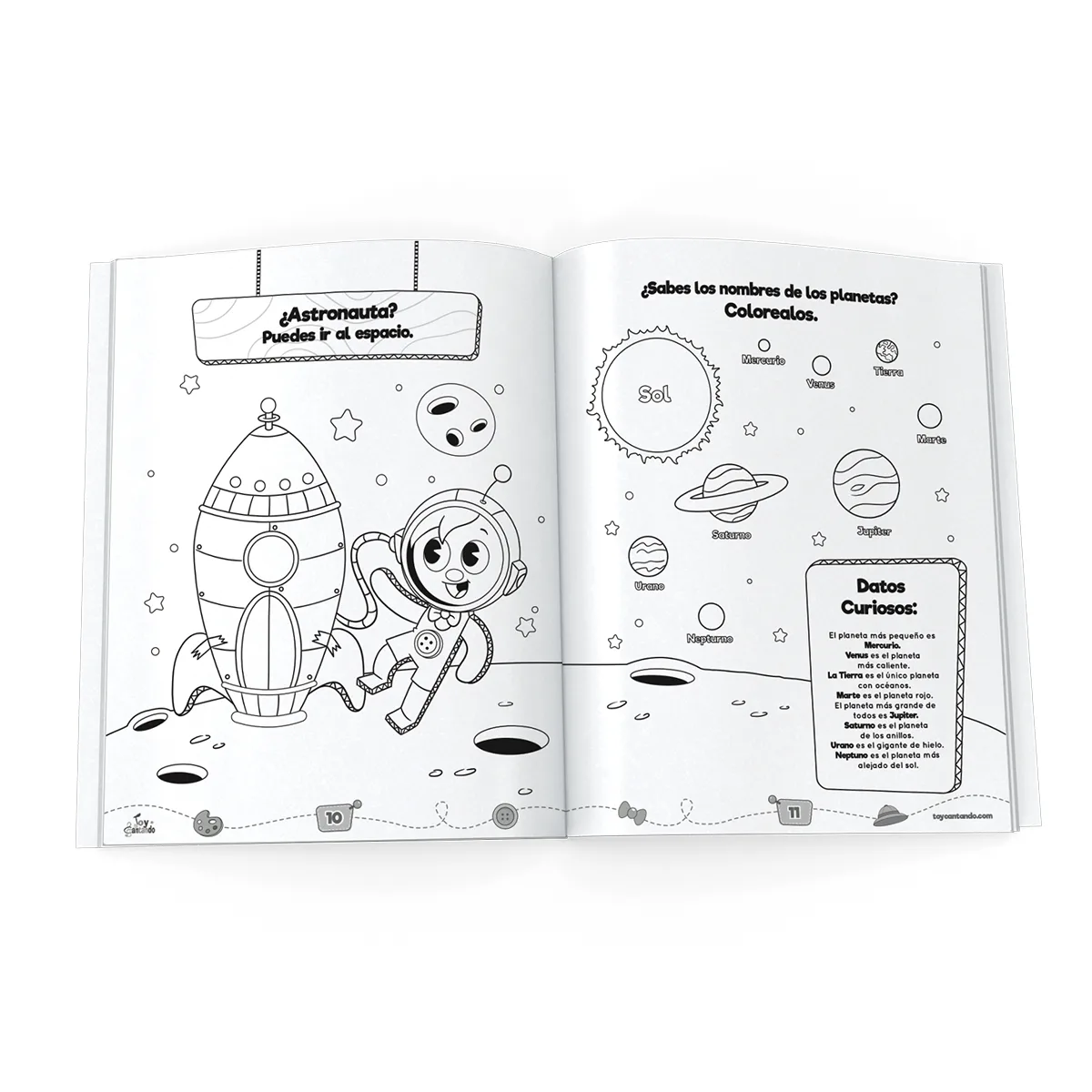 El muñeco Pin Pon, libro para colorear Toy Cantando Canciones